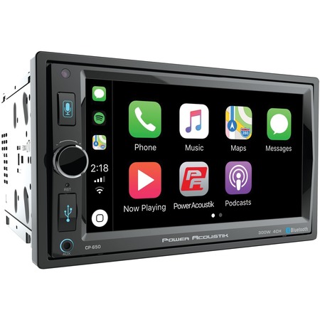 POWER ACOUSTIK In-Dash Double-DIN 6.5" Digital Media Receiver w/Bluetooth and Apple CP-650